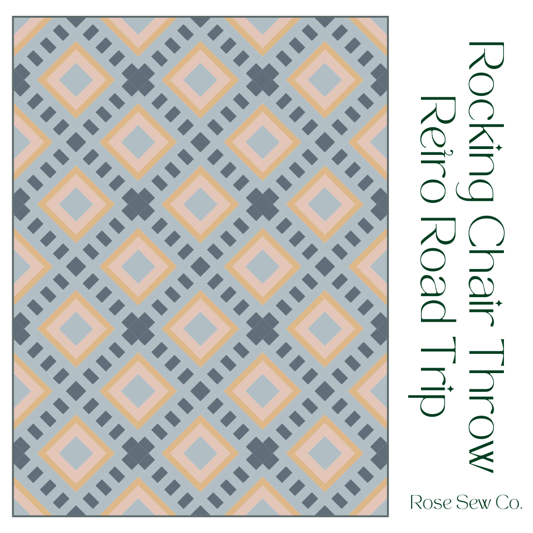 Rocking Chair Quilt / Complete Quilt Kit / Modern Charm Stitchery
